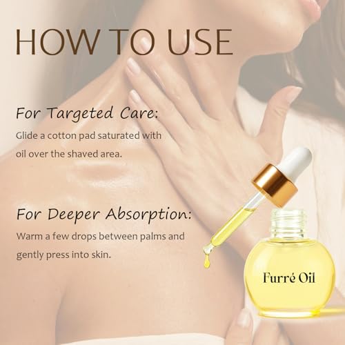 Furr? After Shave Oil Ingrown Hair Treatment Razor Bumps Treatment for Woman & Man | Hydrating & Soothing for Bikini Line, Legs and Underarms with DEFENSIL¢ç, Jojoba 1.01 fl.oz.