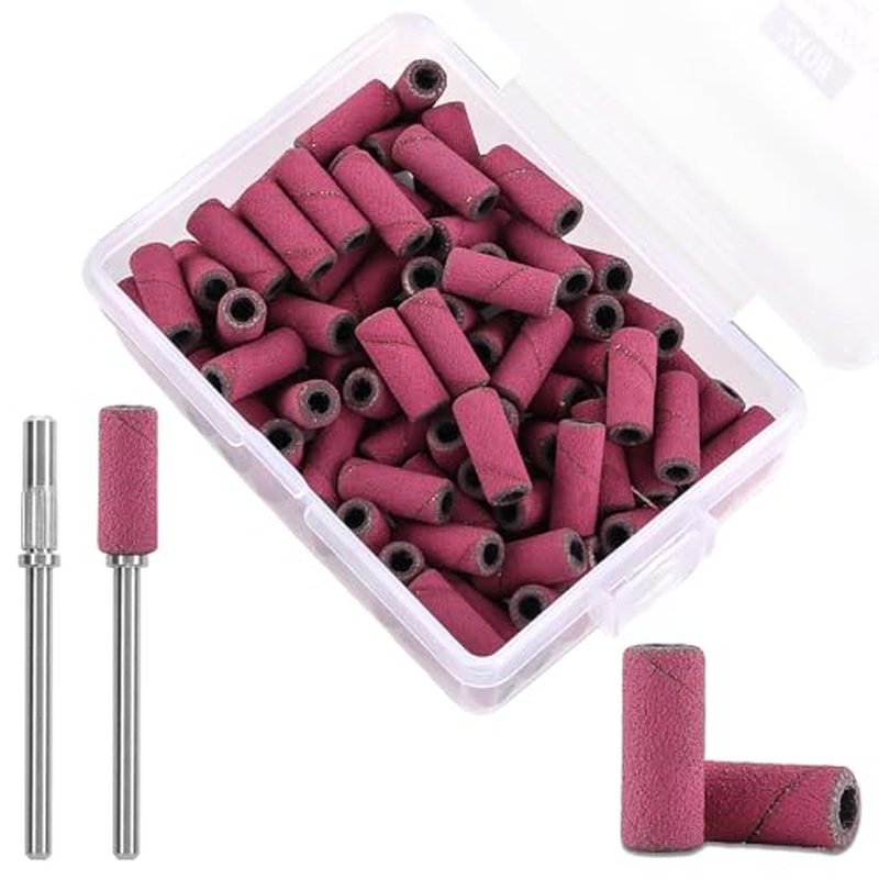 100PCS #240 Extra Fine Sanding Bands for Nail Drill