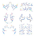 Rumi Temporary Tattoos Waterproof Cosplay Anime Stickers 8 Sheet Set