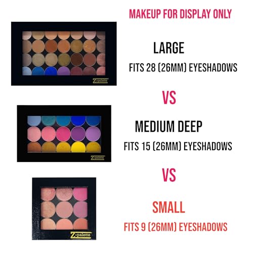 Z Palette Small Magnetic Makeup Palette with Clear Window for Eyeshadows & Blushes