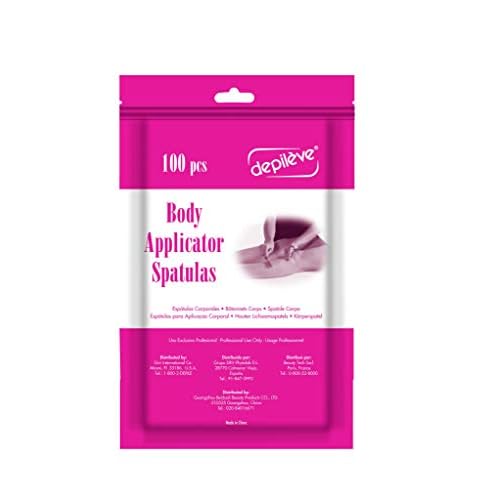 Depileve Wooden Body Applicators - Waxing Applicator Sticks - Box of 100