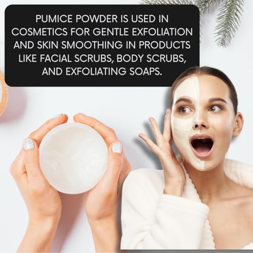 Natural Pumice Powder for Skin Exfoliation and Facial Masks - 1 lb