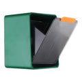 uxcell Green Grey Wall-Mounted Cotton Swab & Makeup Sponge Holder with 2 Compartments