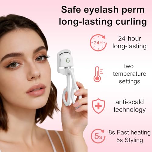 Heated Eyelash Curler with 24-Hour Curl | 2-Level Temperature