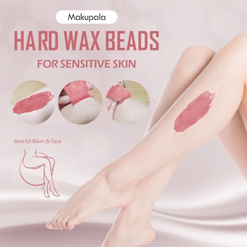 3lb Hard Wax Beads for Hair Removal, Pink Grande Bulk Waxing Beads for Coarse & Fine Hair, Face Bikini Body Brazilian Sensitive Skin, Stripless Wax Bean, Big bag for Professional Salon & Home Refill