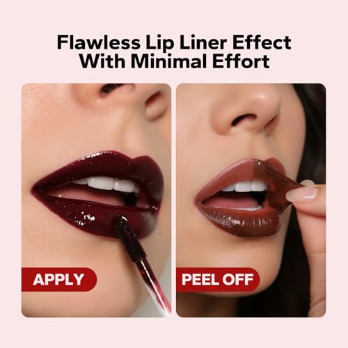 CharmCherry Rose Pink Lip Stain Peel Off Long Lasting Waterproof Lip Liner