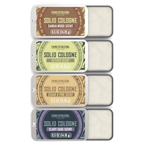 Viking Revolution 4-Pack Solid Cologne for Men 0.5 Oz