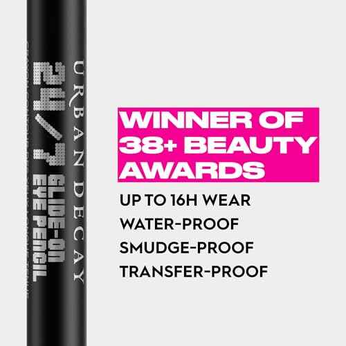 Urban Decay 24/7 Glide-On Waterproof Eyeliner Pencil - Smudge-Proof, Long-Lasting, Transfer-Proof, Up to 16HR Wear, Smooth No-Tug Formula, Hydrating Color Liner With Vitamin E & Jojoba Oil - 0.04 oz