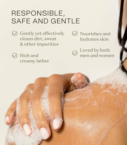 Ingreendients Non Toxic and Vegan Body Wash With Organic Ingredients - Moisturizing For Dry and Sensitive Skin, Natural and Organic, Paraben Free, Cruelty Free, Gluten Free, Sulfate Free (16 FL. OZ)