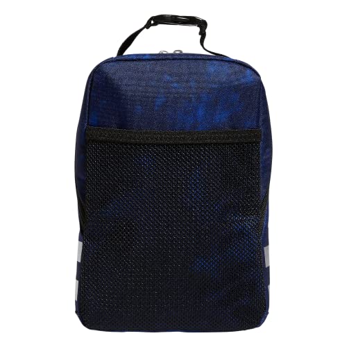 adidas Santiago 2 Insulated Lunch Bag, Stone Wash Team Royal Blue/Black/Silver Metallic, One Size