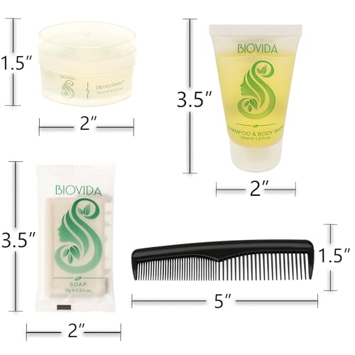 Moda West 96-Pack Travel Hygiene Kits, Unisex Toiletries