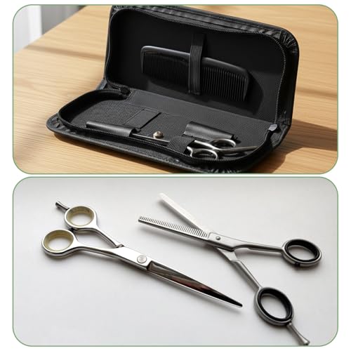 Black Oxford Scissor Case for Hairstylists | Portable Shear Holder