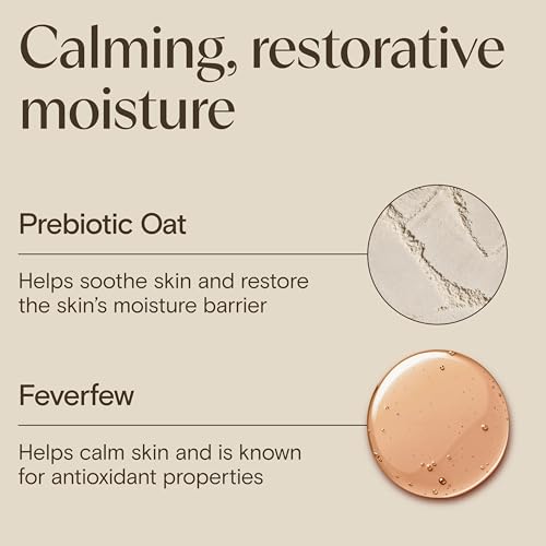 Aveeno Calm + Restore Oat Gel Facial Moisturizer for Sensitive Skin, Fast-Absorbing, Soothing Lightweight Gel Cream Face Moisturizer with Prebiotic Oat & Feverfew, Fragrance-Free, 0.5 oz