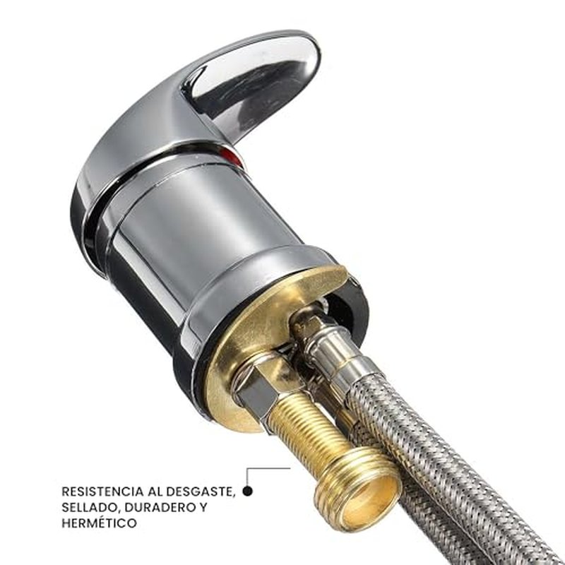 Salon Shampoo Bowl Faucet Chrome 1/2 NPT 19.68 Hose
