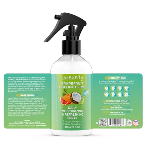Locsanity Grapefruit Coconut Lime Compete Loccare Bundle - Locs Sisterlock Dreadlocks Microlocks Dreads