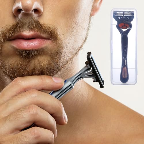 3-Pack Manual Razor Travel Case – Transparent Portable Storage