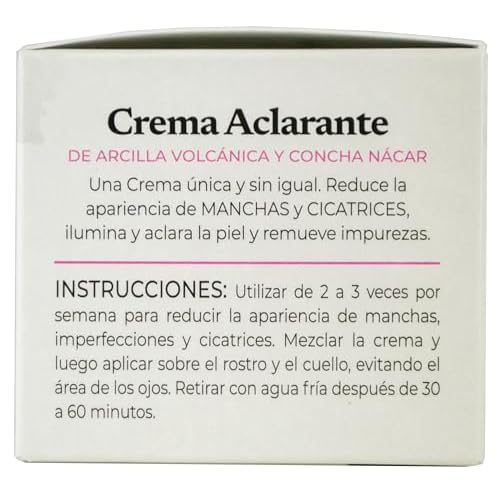 Concha Nacar Crema Aclarante No.3, Brightening Mask 3 oz, Reduces Appearance Of Spots And Scars | Crema Aclaradora Para Piel Manchas En Cara (Pack of 1)