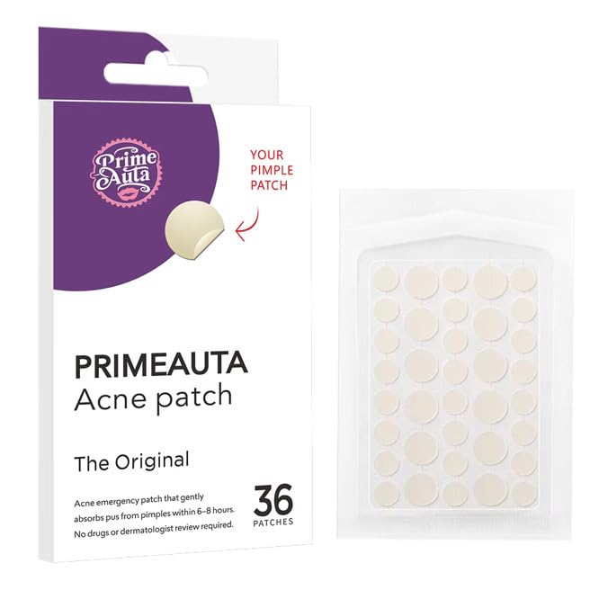 Hydrocolloid Acne Patches, 36 Count Pimple Stickers