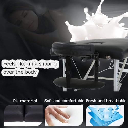 FDW Portable Aluminum Massage Table - 24" Adjustable Lash & Spa Bed with Bag