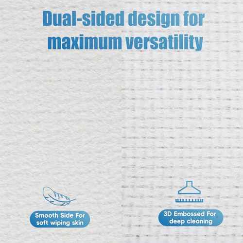 GWT Disposable Face Towels,10"¡¿12" Face Towelette Disposable,Thicken Facial Towels for Women Sensitive Skin,Soft Makeup Remover Dry Wipes, 50 Ct, 1 Pack