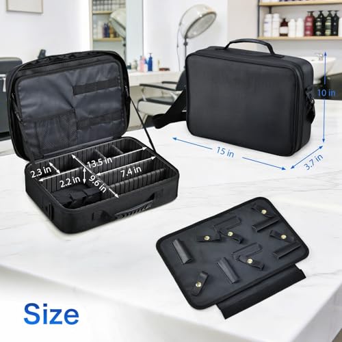 Professional Barber Clipper Case with Adjustable Dividers