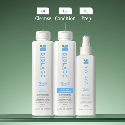 Biolage Volume Boost Conditioner - Weightless Moisture, Shine & Volume, Detangles Fine Hair, Soy Protein & Polymers, Vegan & Paraben-Free