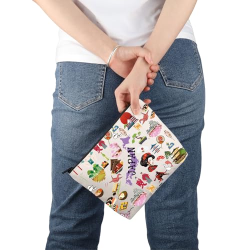 PWHAOO Japan Icons M Makeup Bag – Travel Cosmetic Case Gift