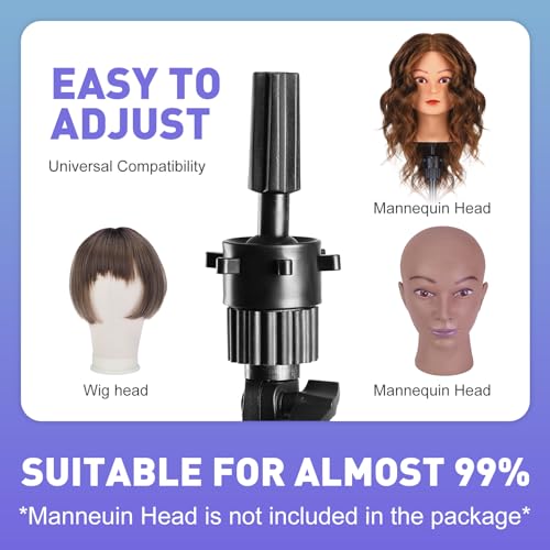 Neverland Beauty & Health 63 Inch Wig Stand Tripod,Metal Adjustable Mannequin Foldable Head Stand with Set for Cosmetology Hairdressing Training