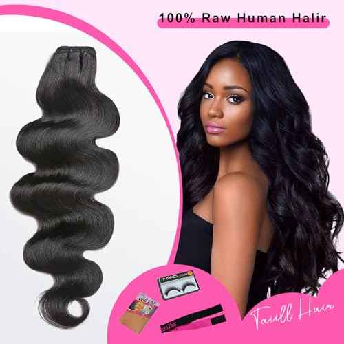 12A Human Hair Bundles Body Wave Bundles Human Hair 100% Unprocessed Brazilian Virgin Bundles Body Wave Real Human Hair Extensions Natural Black 26 Inch