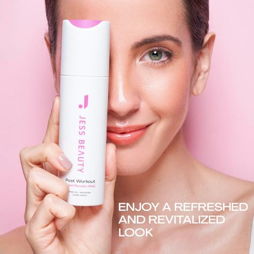 JESS BEAUTY | Post Workout Face Moisturizer Gel Mask with Niacinamide & Centella Asiatica | Skin Care Revitalizing 1.7 fl oz