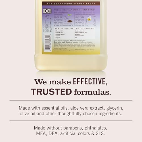 Mrs. Meyer’s Clean Day Hand Soap Refill Compassion Flower 33 Fl Oz - Moisturizing, Garden-Inspired Scent