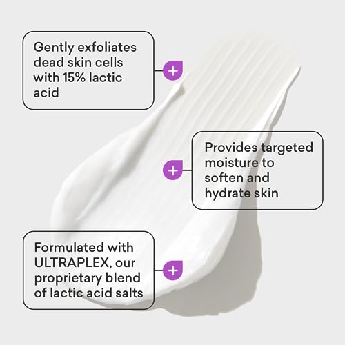 AmLactin Ultra Smoothing - Therapeutic Hand Cream for Dry Cracked Hands - No-Scrub Exfoliator and Moisturizer with 15% Lactic Acid AHA, 4.9 oz (Packaging May Vary)?
