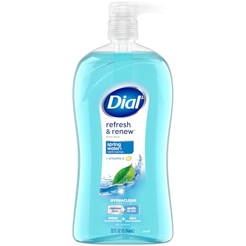 Dial Refresh & Renew Body Wash, Spring Water, 32 fl oz