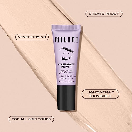 Milani Eyeshadow Primer - 2 Pack | Primer Face Makeup Eye Shadow Primer Base | Makeup Primer for Face | Vegan, Cruelty-Free, Made for Long-Lasting Wear | Use with Eye Shadow Palettes