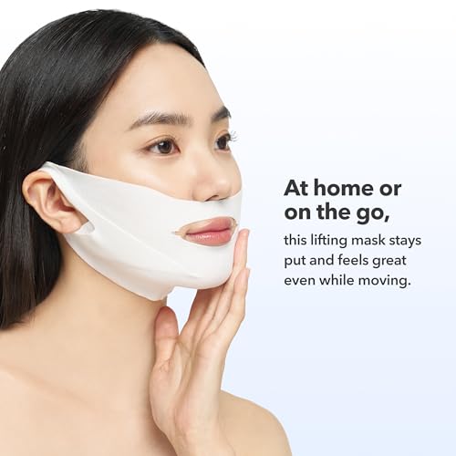 AVAJAR Chin Lifting Mask, Premium V Line Lifting Mask Anti-aging Collagen Face Mask for Women Jawline Shaper Double Chin Mask with Hyaluronic Acid, Rejubebe¢â and Centella asiatica (5PCS)