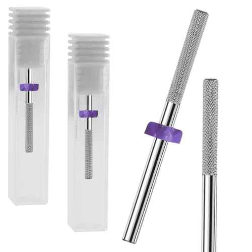 3/32¡± Tungsten Carbide Nail Drill Bit Buffer Cuticle Remover, Two-Way Rotation Fine Grit-3XF Professional Gel Remover for Manicure Home Salon Pedicure Use Sliver