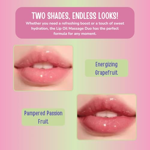 RUDE Tinted Lip Oil - Hydrating Gloss with Passion Fruit & Grapefruit