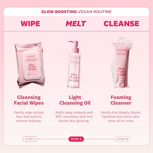 The Face Shop Rice Water Bright Cleansing Oil - Vegan Makeup Remover
