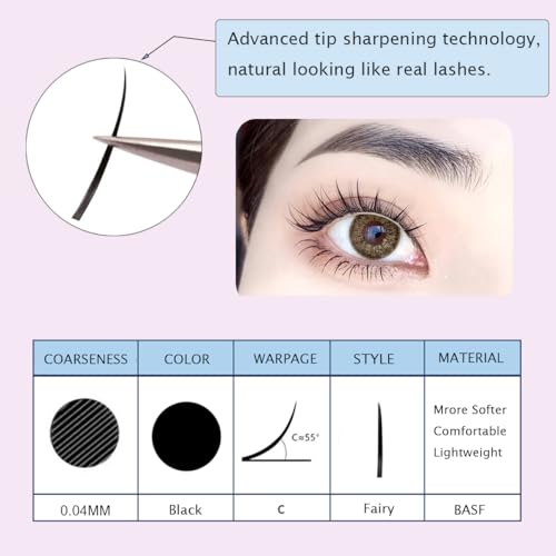Bottom Lash Clusters 400Pcs Individual Lashes 5-7mm C Curl