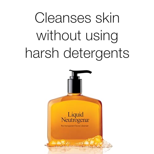 Neutrogena Liquid Fragrance-Free Gentle Facial Cleanser with Glycerin, Hypoallergenic & Oil-Free Mild Face Wash Unscented, 8 Fl Oz