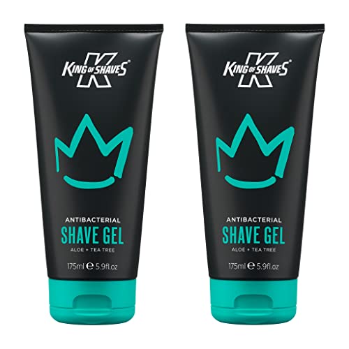 King of Shaves Antibacterial Shave Gel 175ml/5.9fl oz DUO PACK