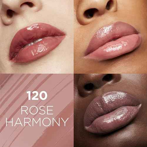 L'Oreal Paris Glow Paradise Hydrating Tinted Lip Balm-in-Gloss with Pomegranate Extract & Hyaluronic Acid, Ultra-Gentle, Non-Sticky Formula, Rose Harmony, 0.23 Fl Oz