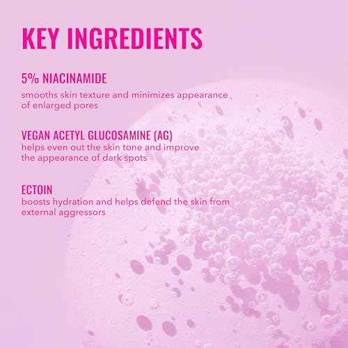 Good Molecules 5% Niacinamide Serum With Ectoin - Ultra Hydrating Serum to Target Enlarged Pores, and Acne - Moisturizing, Pore Minimizer for Face - Skin Care