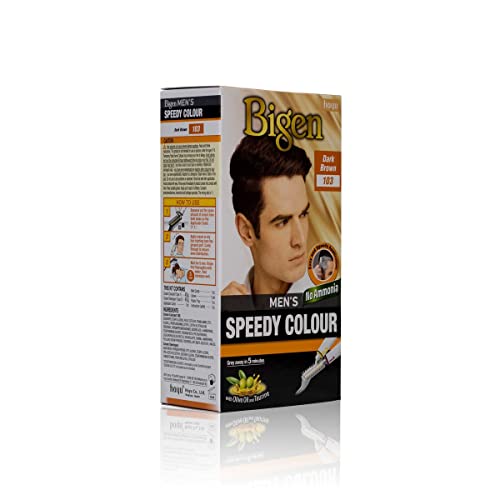 Bigen Men's Speedy Permanent Hair Colour Dark Brown