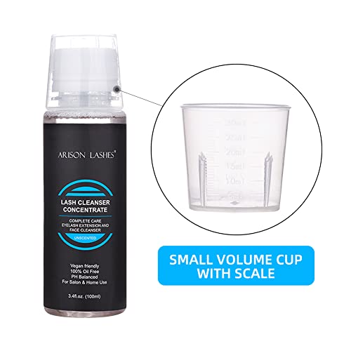 Lash Shampoo Concentrate for Extensions - 100ml Foaming Cleanser