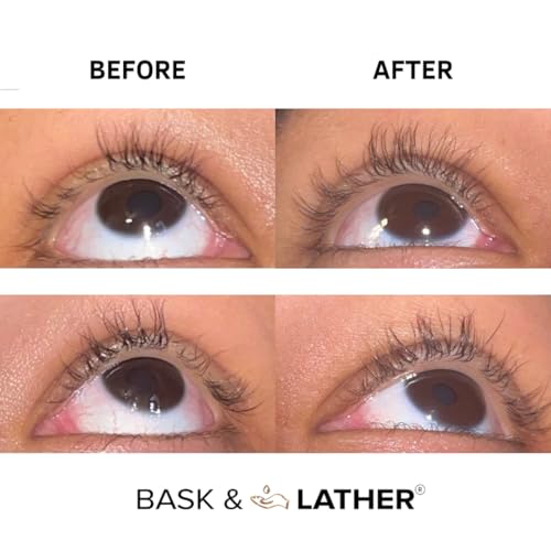 Bask & Lather Lash & Eyebrow Growth Serum with Castor & Jojoba Oil