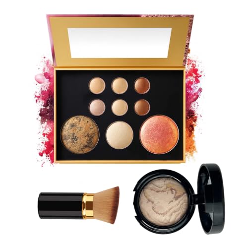 K'APEINE 9-Color Baked Eyeshadow & Foundation Makeup Kit