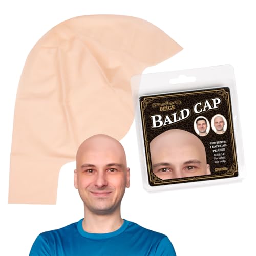 Kangaroo Latex Bald Cap for Adults – Realistic Beige