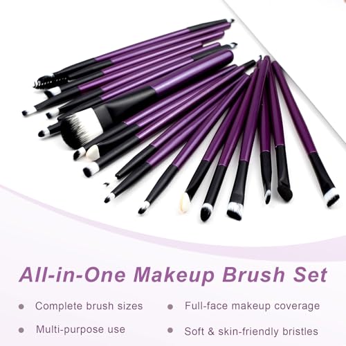 Professional Makeup Brush Set - Face & Eye Brushes