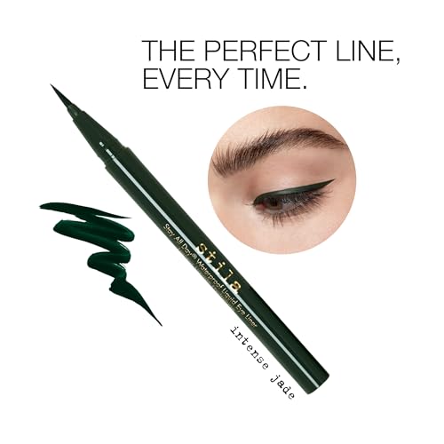 stila Waterproof Liquid Eye Liner, Stay All Day Makeup with Fine Brush Tip Lasting Satin Finish, Smudge-Proof & Transfer-Resistant